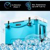 Serenelife Portable Cooler Box - Holds Up to 63 Cans, Keeps Ice Up to 5 Days, Heavy-Duty 35-Quart (Blue) SLCB35BL